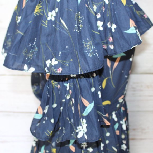 Aqua Bloomingdale’s Exclusive Pleated Tiered Floral Maxi Dress - Picture 6 of 15